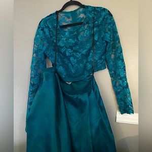 Blue Two piece dress